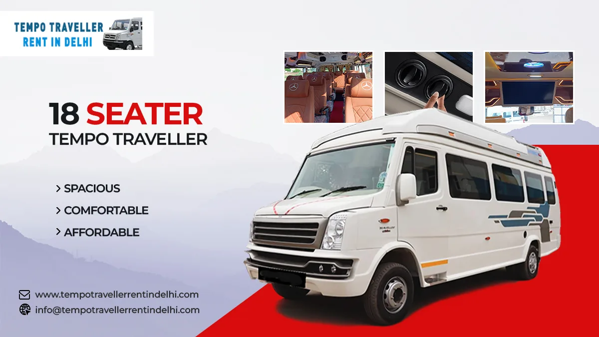 18 Seater Tempo Traveller on Rent