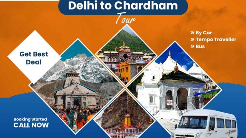 Chardham Yatra Cost from Delhi by Car/Taxi/Tempo Traveller/Urbania