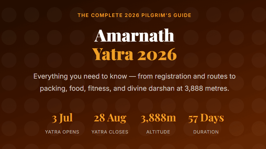Amarnath Yatra 2026 Guide